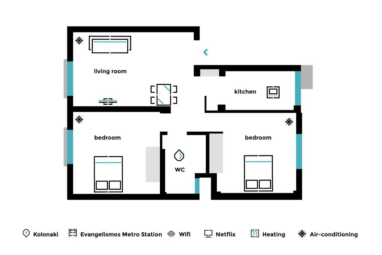 Peaceful 2Bd Apartment In Kolonaki By Upstreet 아테네 외부 사진